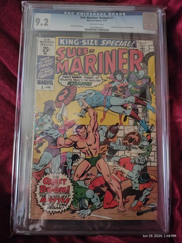 Sub mariner annual cgc - #1, 9.2
